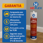 Kit 3 Hd Flex Cola Poliestireno 400 G – Bisnaga Adesiva Para