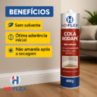 Kit 3 Hd Flex Cola Poliestireno 400 G – Bisnaga Adesiva Para