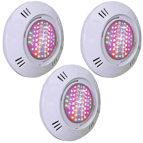 Kit 3 Iluminação Led Piscina Smd 5w Rgb Colorido - Sodramar