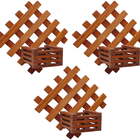 Kit 3 Jardins Verticais 30x30cm Com Cachepot