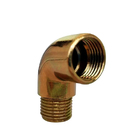 Kit 3 Joelho Cotovelo Curva Metal Dourado Rm X Rf 1/2'' X90°
