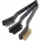 Kit 3 Jogo C/ 3 Escovas Aço Inox, Nylon E Latão