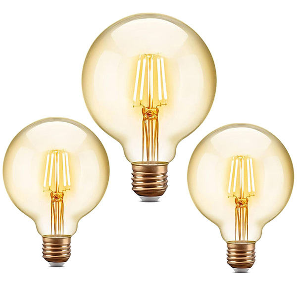 Kit 3 Lâmpada Led Filamento G95 4w 2200k Retrô Vintage Opus