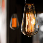 kit 3 lâmpadas de filamento de carbono Thomas Edison 40w 2200