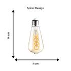 Kit 3 Lâmpadas Decorativas Filamento De Led Para Pendente Soq