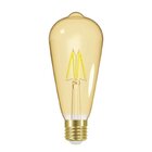 Kit 3 Lâmpadas Filamento Led Retrô Vintage 4w Quente St64 Tas