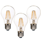 Kit 3 Lâmpadas Filamento Led Vintage A60 - Bivolt