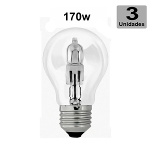Kit 3 Lampadas Halógena Eco Para Churrasqueira 170w 220v | Leroy Merlin