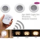 Kit 3 Lampadas Led Spot Com Controle Remoto Luminaria Toque S