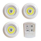 Kit 3 Lampadas Led Spot Luminaria Controle Remoto Sem Fio 15w