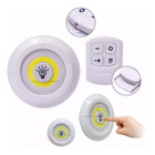 Kit 3 Lampadas Luminaria Led Controle Sem Fio Spot Remoto 15w