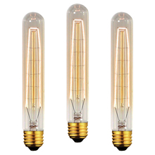 Kit 3 Lâmpadas Retro Vintage T9 Filamento Carbono 220v