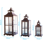 Kit 3 Lanternas Marroquina Envelhecida Grande