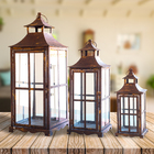 Kit 3 Lanternas Marroquina Envelhecida Grande
