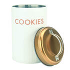 Kit 3 Latas Potes De Metal Minimalista Café Açúcar Biscoito C