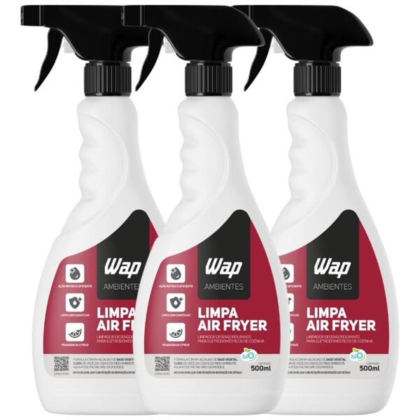 Kit 3 Limpa Air Fryer Limpa Utensílios Cozinha Fogão Eletrodo