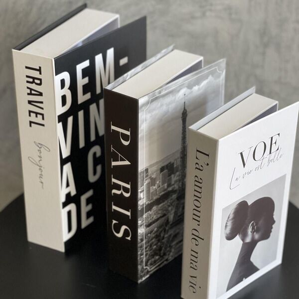 Kit 3 Livros Caixa Decorativo Bem Vindo A Cidade Luz | Leroy Merlin