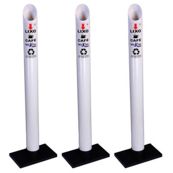 Kit 3 Lixeira De Copo Descartavel Coletora Tubo Café 50ml