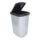 Kit 3 Lixeira Inox Para Cozinha Tampa Automática 9 Litros