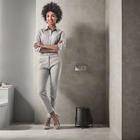 Kit 3 Lixeira Preta Banheiro Cozinha Level 6 Litros - Édecasa