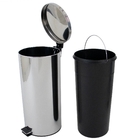 Kit 3 Lixeiras Aço Inox De 30 Litros Healer