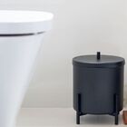 Kit 3 Lixeiras Cesto De Lixo De Banheiro Cozinha Level Preto