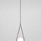 Kit 3 Luminária Lustre Teto Pendente Gota Globo Vidro Bronze