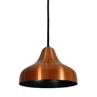 Kit 3 Luminária Pendente Cobre Sala Balcão Jantar Retro 23cm