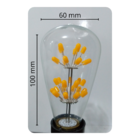 Kit 3 Luminária Pendente Soquete Bocal E27 Com Lâmpada Led Vi