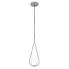 Kit 3 Luminária Teto Pendente Gota Globo Vidro Cozinha Prata