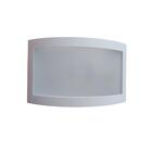 Kit 3 Luminárias Arandela Parede Muro Policarbonato Branca