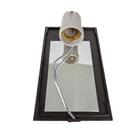 Kit 3 Luminárias Arandela Parede Muro Policarbonato Marrom