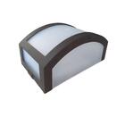 Kit 3 Luminárias Arandela Parede Muro Policarbonato Marrom