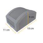 Kit 3 Luminárias Arandela Parede Muro Policarbonato Marrom