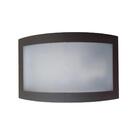 Kit 3 Luminárias Arandela Parede Muro Policarbonato Marrom