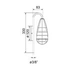 Kit 3 Luminárias Arandela Parede Vintage Retrô Aramada 5509 P