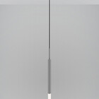 Kit 3 Luminárias De Teto Pendente Tubo Difusor Hall Prata