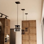 Kit 3 Luminárias Lustre Pendente Moderno Preto