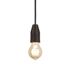 Kit 3 Luminárias Lustre Pendente Teto Moderno Marrom Loose