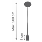 Kit 3 Luminárias Lustre Pendente Teto Moderno Marrom Loose