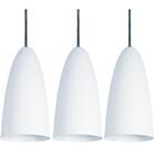 Kit 3 Luminárias Pendente Branco Fosco Quarto Sala Cozinha