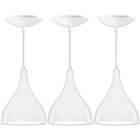 Kit 3 Luminárias Pendente Gota Branca