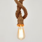 Kit 3 Lustre Pendente Bravalumi Corda Rustic E27 Bivolt