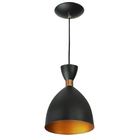 Kit 3 Lustre Pendente Califórnia De Alumínio Preto Com Cobre