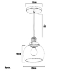 Kit 3 Lustre Pendente Château Bola Media Vidro Branco/gold