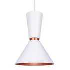 Kit 3 Lustre Pendente Cone Rio Em Alumínio Branco