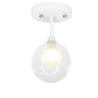 Kit 3 Lustre Plafon Harmony Branco 23x14 Cm