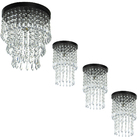 Kit 3 Lustre Plafon Spark + Lustre Plafon Manucrillic Preto