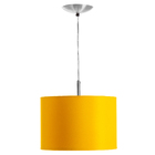 Kit 3 Lustres Cupula Pendente Dome 30x20cm Amarelo