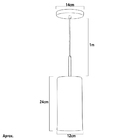 Kit 3 Lustres Pendente Bilboquê Cilindrico Branco Com Cobre